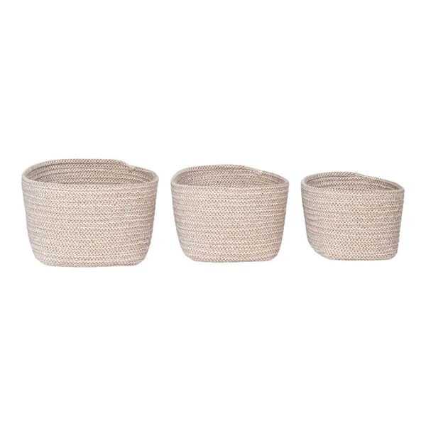 Cadima kurv sæt med 3 beige.