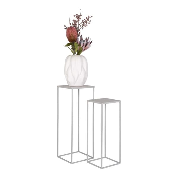 Beja blomsterstativ sett med 2 stk. grå.