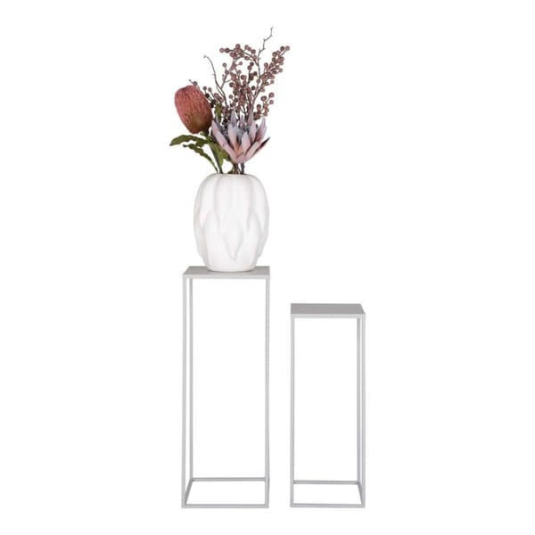 Beja blomsterstativ sett med 2 stk. grå.