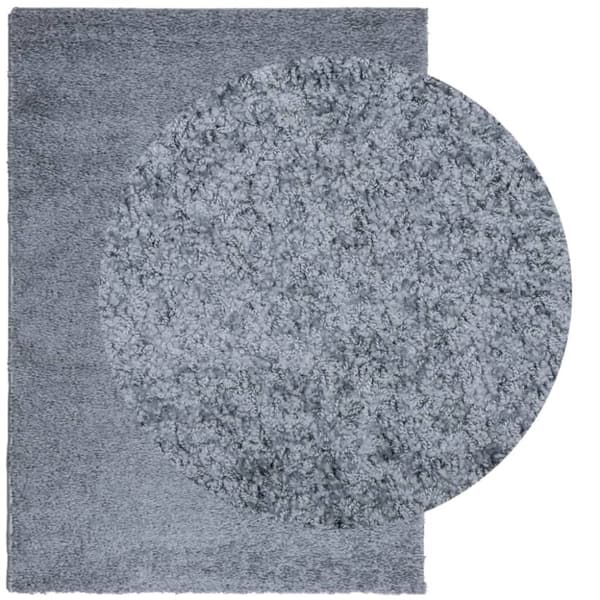 vidaXL Tykt teppe PAMPLONA høy luv moderne blå 200x280 cm
