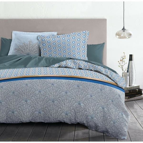 Täckslagsset HOME LINGE PASSION Blå Vit Dubbelsäng 240 x 260 cm