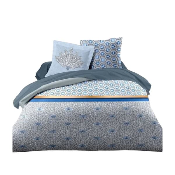Täckslagsset HOME LINGE PASSION Blå Vit Dubbelsäng 240 x 260 cm