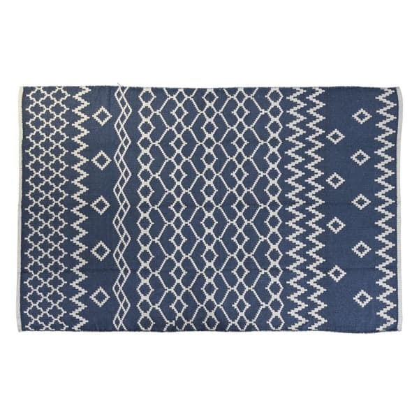 Matto DKD Home Decor Sininen Valkoinen Arabi (120 x 180 x 1 cm)