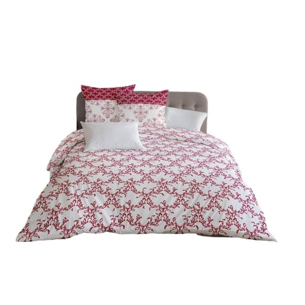 Täckslagsset HOME LINGE PASSION Vit Bordeaux 240 x 260 cm