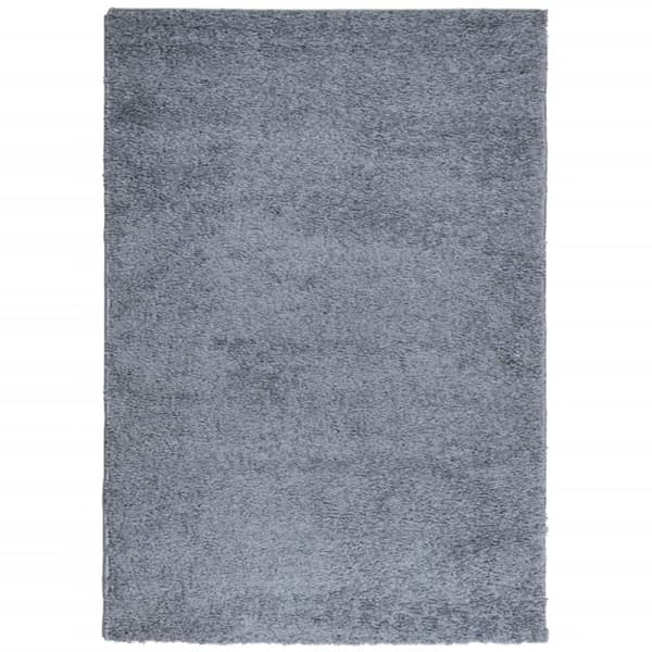 vidaXL Ryamatta PAMPLONA lång lugg modern blå 120x170 cm