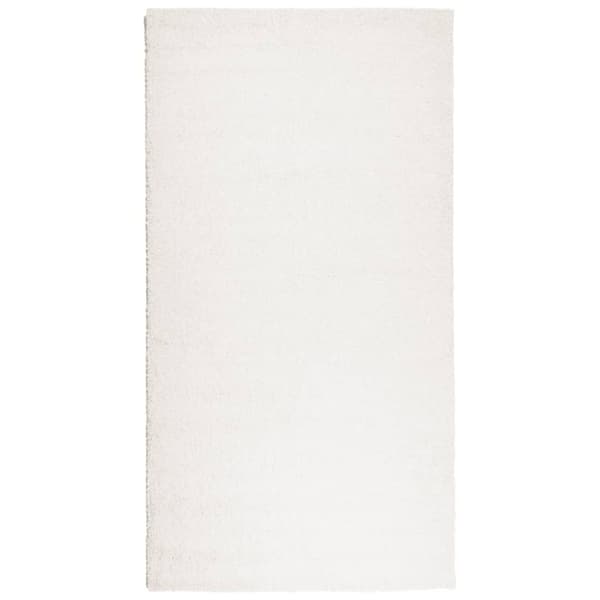 vidaXL Matta långluggad modern gräddvit 80x150 cm