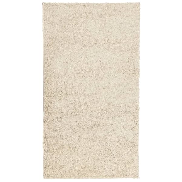 vidaXL shaggy gulvtæppe PAMPLONA 60x110 cm høj luv guldfarvet