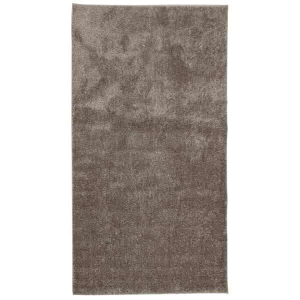 vidaXL gulvtæppe ISTAN 80x150 cm lang luv skinnende look grå
