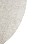 Pikkukuva 6 / 6: Matto beige musta 140 cm puuvilla pyöreä sydänkuvio lyhyt nukka lastenhuoneen moderni