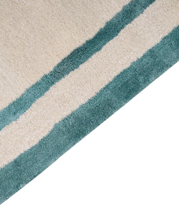 Matta Beige Viskos och Ull Oregelbunden Form 160 x 230 cm Modern Glamstil Vardagsrum Sovrum Kontor