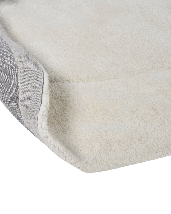 Matta Off-white Viskos och Ull Oregelbunden Form 200 x 300 cm Modern Glamstil Sovrum Vardagsrum