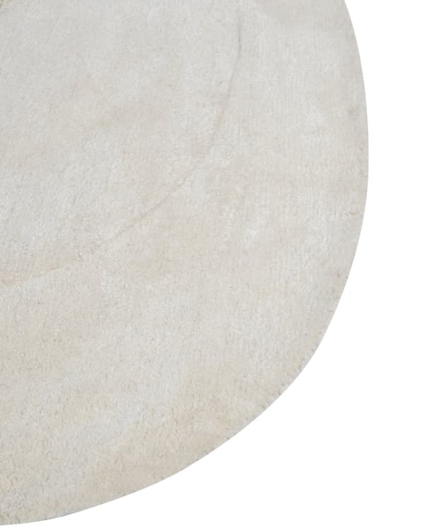 Matta Off-white Viskos och Ull Oregelbunden Form 200 x 300 cm Modern Glamstil Sovrum Vardagsrum