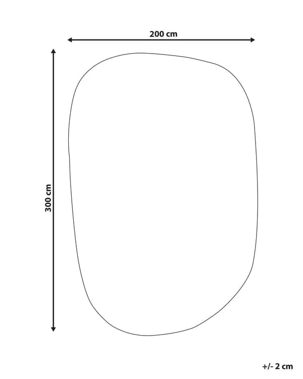Matta Grön Viskos och Ull Oregelbunden Form 200 x 300 cm Modern Glamstil Sovrum Vardagsrum
