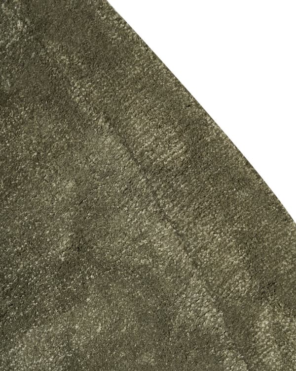 Matta Grön Viskos och Ull Oregelbunden Form 200 x 300 cm Modern Glamstil Sovrum Vardagsrum