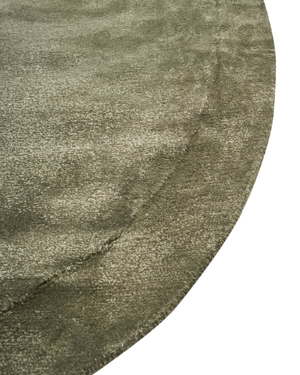 Matta Grön Viskos och Ull Oregelbunden Form 200 x 300 cm Modern Glamstil Sovrum Vardagsrum