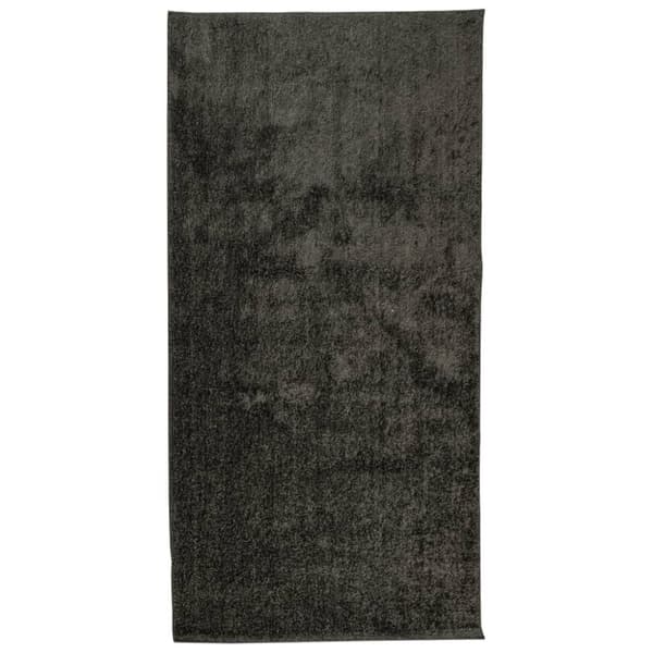 vidaXL gulvtæppe ISTAN 100x200 cm lang luv skinnende look antracitgrå