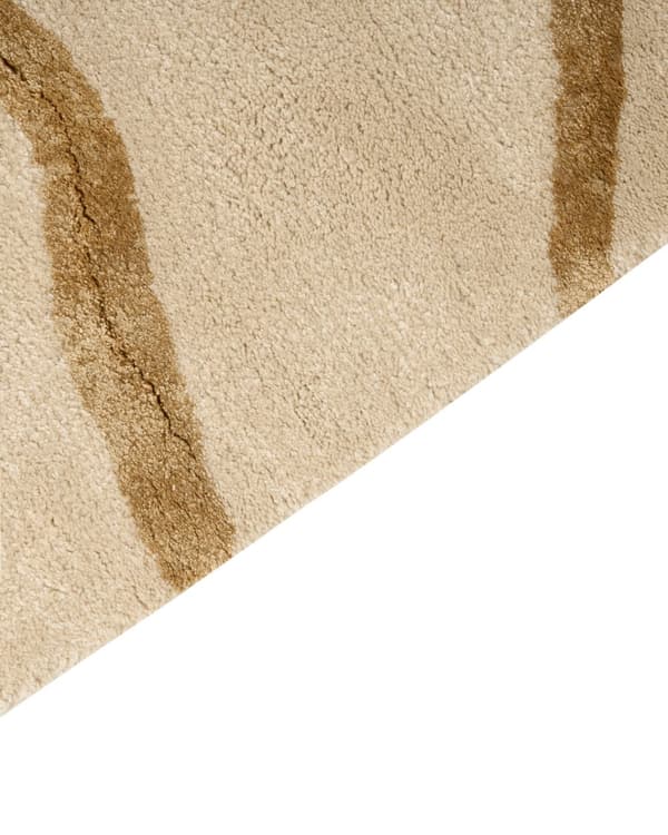 Matto beige 160 x 230 cm viskoosi villa käsin tuftattu geometrinen kuvio moderni