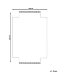 Miniatyrbilde 3 av 6: Teppe Beige Viskose og ull Uregelmessig form 160 x 230 cm Moderne Glam Stil