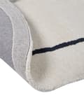 Miniatyrbilde 5 av 6: Teppe i beige viskose og ull med geometrisk mønster 160 x 230 cm Moderne Glam-stil