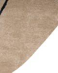 Miniatyrbilde 6 av 6: Teppe Beige Viskose ⌀ 200 cm kologisk rund form Akcentteppe