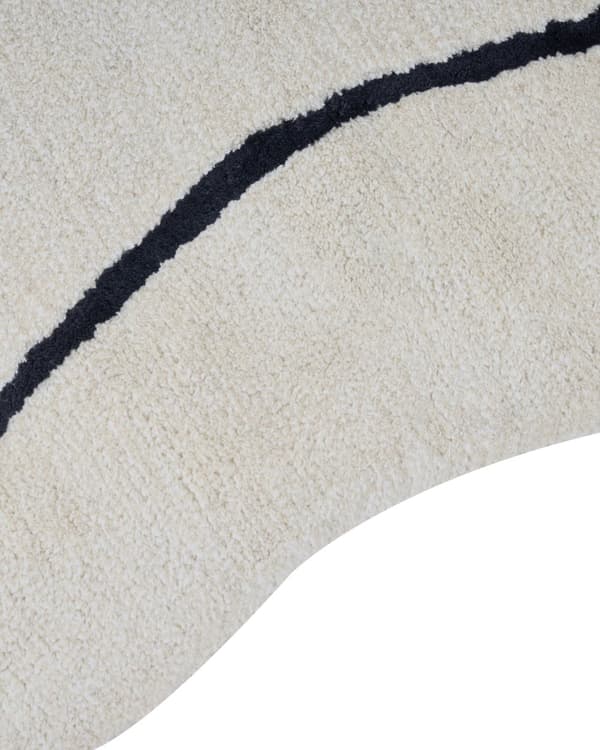 Gulvtæppe Beige Sort Viskose 160 x 230 cm Løs Tæppe under Sofabord Moderne Fladvævet Viskosetæppe til Soveværelse