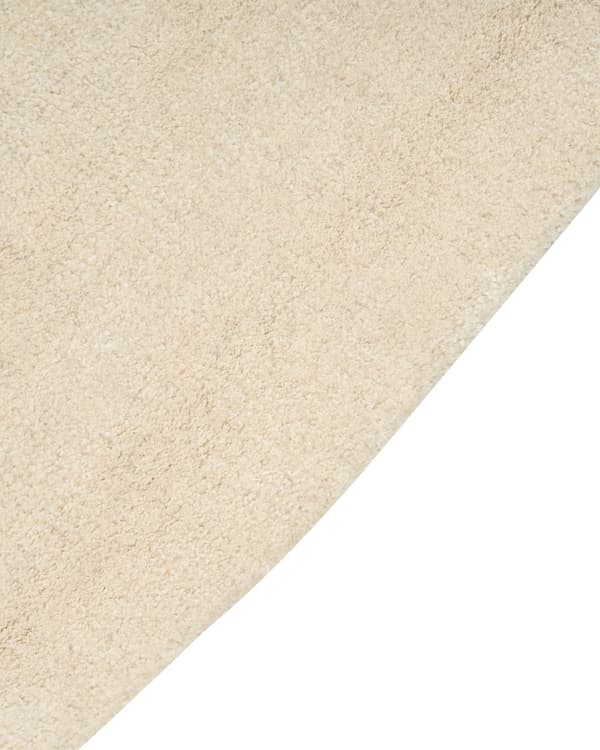 Teppe Beige Viskose Ull 160 x 160 cm Håndtuftet med lav luv Stue Bomullsbakside Moderne