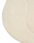 Miniatyrbilde 6 av 6: Teppe Beige Viskose Ull 160 x 160 cm Håndtuftet med lav luv Stue Bomullsbakside Moderne