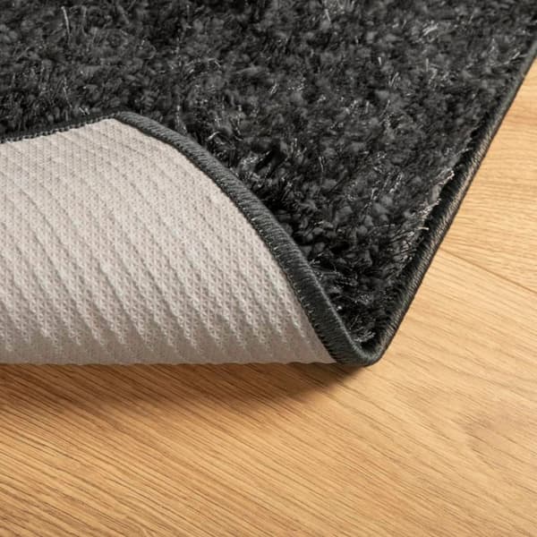 vidaXL Teppe ISTAN lang luv skinnende utseende antrasitt 80x150 cm