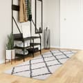 Miniatyrbilde 10 av 10: vidaXL Tykt teppe PAMPLONA høy luv moderne krem og svart 80x250 cm