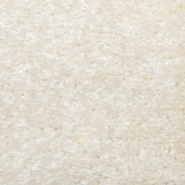 vidaXL Teppe ISTAN med lang luv skinnende utseende kremhvit 80x150 cm