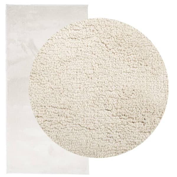 vidaXL Teppe OVIEDO kort luv beige 100x200 cm