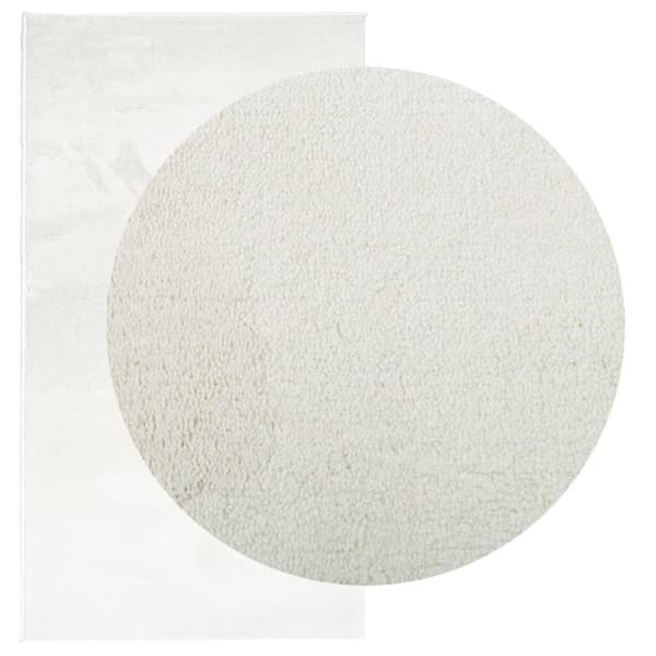 vidaXL Matto OVIEDO lyhytnukkainen kerma 60x110 cm