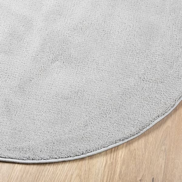 vidaXL Teppe OVIEDO kort luv grå Ø 160 cm