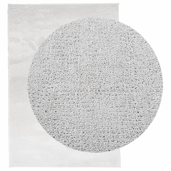 vidaXL Matta OVIEDO kort lugg grå 120x170 cm