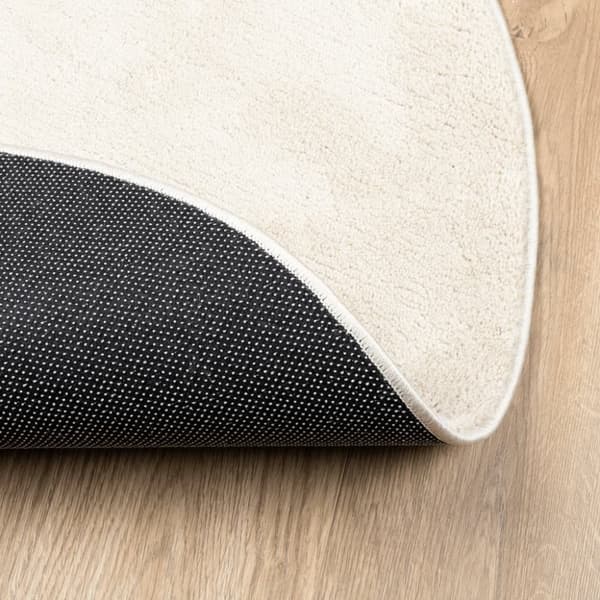 vidaXL Matta OVIEDO kort lugg beige Ø 120 cm