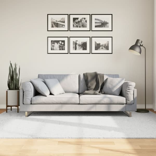 vidaXL Teppe OVIEDO kort luv grå 160x230 cm