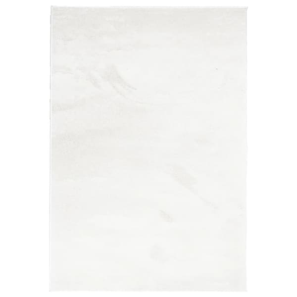 vidaXL Teppe OVIEDO kort luv kremhvit 140x200 cm