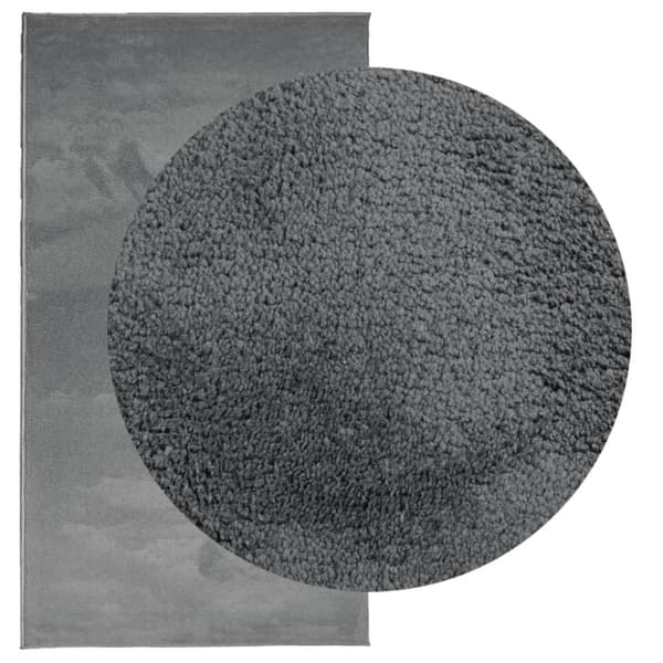 vidaXL Matta OVIEDO kort lugg antracit 80x150 cm