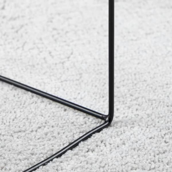 vidaXL Teppe OVIEDO kort luv grå Ø 120 cm
