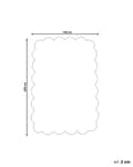 Pikkukuva 3 / 6: Matto beige puuvilla 140 x 200 cm suorakulmio keksi muoto lastenhuoneeseen