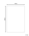 Miniatyrbilde 3 av 6: Gulvteppe Hvit Bomull 140 x 200 cm Teppe med Lav Luv for Lekerom for Barn