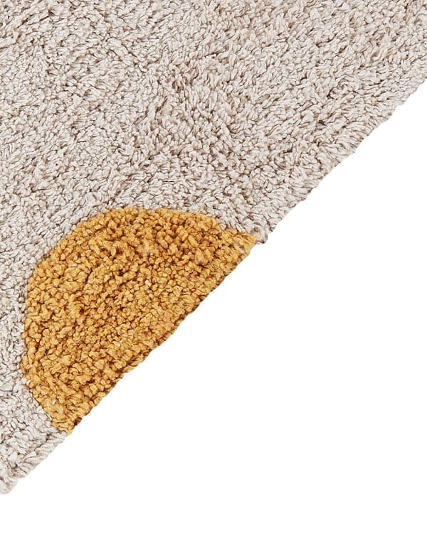Gulvteppe Flerfarget Bomull 140 x 200 cm Teppe med lav luv for lekerom for barn