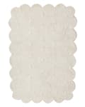 Miniatyrbilde 1 av 6: Gulvteppe Beige Bomull 140 x 200 cm Prikkete mønster Bohemsk stil Tekstiler Dekor Barnerom