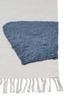 Miniatyrbilde 6 av 6: Flerfarget teppe i bomull med abstrakt mønster 140 x 200 cm med lav luv og dusker Rektangulært Stue Soverom