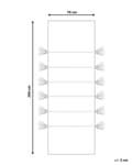 Pikkukuva 3 / 7: Matto beige 70 x 200 cm juutti raidallinen käytävälle lasten hapsut käsintehty boho