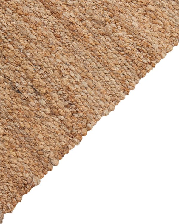 Matto beige 70 x 200 cm juutti raidallinen käytävälle lasten hapsut käsintehty boho
