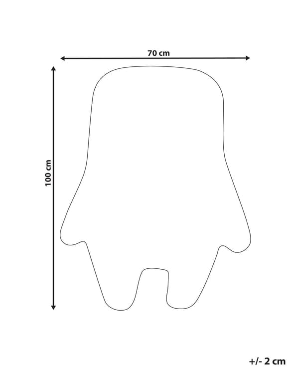 Børnetæppe Beige bomuld 70 x 100 cm Monsterform Håndvævet Moderne stil Børneværelse Børnehave