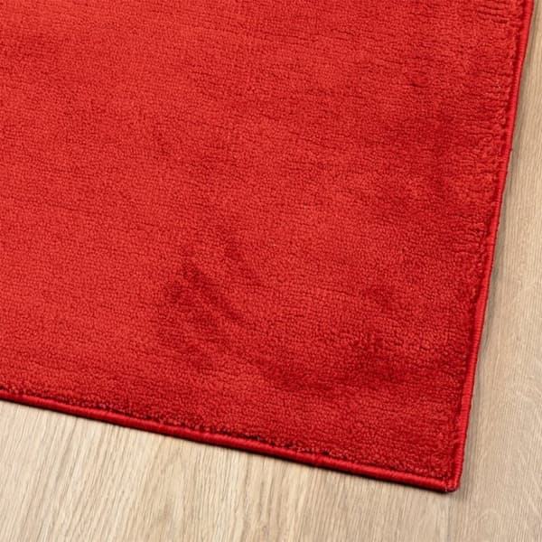 vidaXL Matta OVIEDO kort lugg röd 80x250 cm