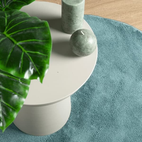 vidaXL Teppe OVIEDO kort luv grønn Ø 120 cm