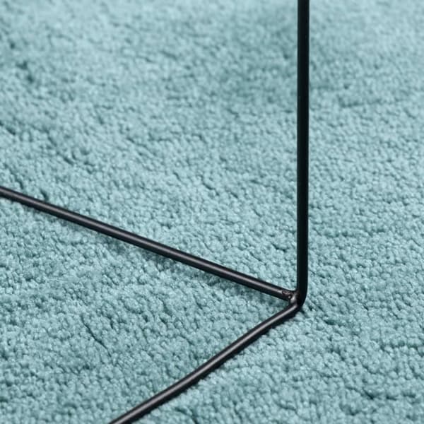 vidaXL Teppe OVIEDO kort luv grønn Ø 120 cm